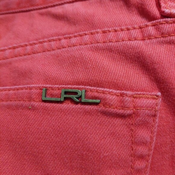 Ralph Lauren Jeans Bright Red Skinny Fit Stretch Jeans, Size 4 - Picture 10 of 10